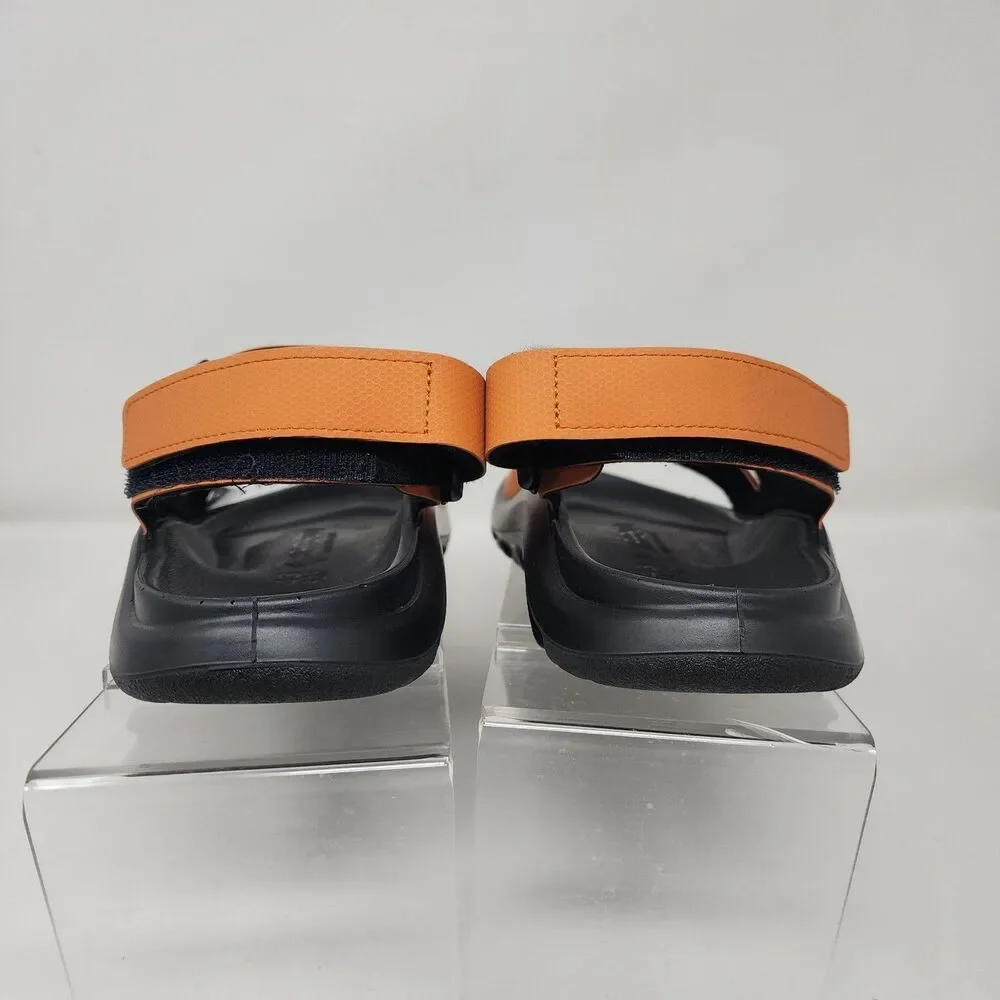 Birkenstock Sandals Mens Size 10 Orange Adjustable Buckle Backstrap Casual